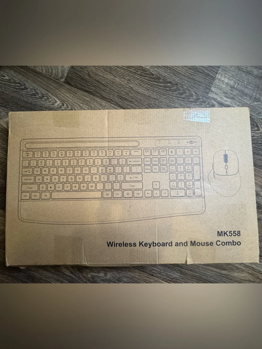 Black Wireless Keyboard and Mouse Combo
